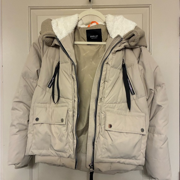 Orolay Light Tan Puffer Jacket Quilted Insulated Size Small - Picture 2 of 11